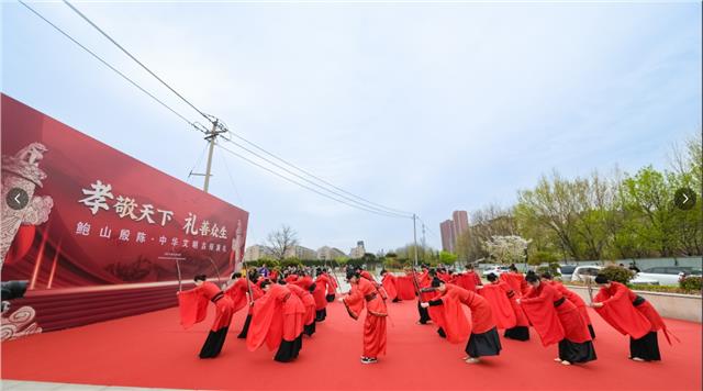  2024年4月4日济南殷陈村鲍山孝园祭祖仪式