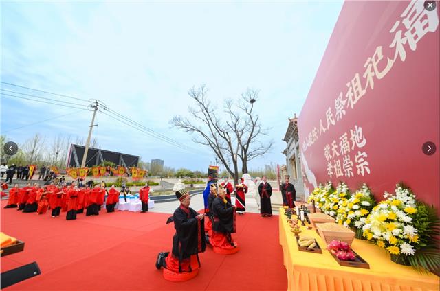  2024年4月4日济南殷陈村鲍山孝园祭祖仪式