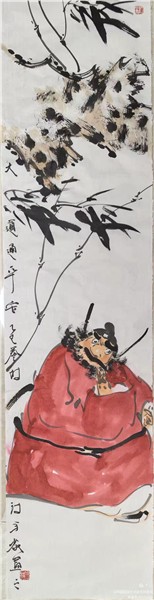 清风正气出钟君——赏画家养林国画竹林钟馗系列