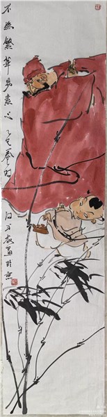 清风正气出钟君——赏画家养林国画竹林钟馗系列