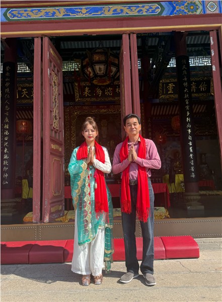 著名爱国港星、中国国际新闻杂志社副社长张羽希受聘妈祖文化推广大使