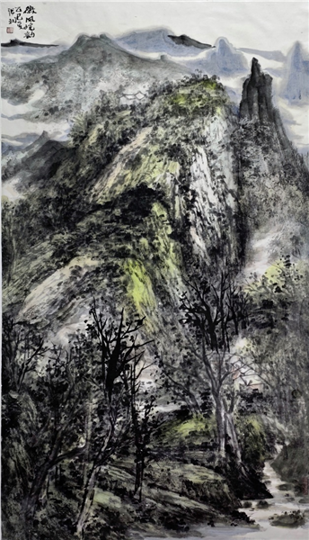 _IBK_图片2.png 水墨与道家哲思的混响:论中国国际新闻杂志社书画传播院智库专家张羽的山水艺术与书画风格