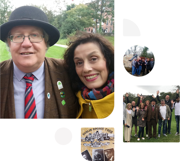 都柏林历史的讲述者，“世界因爱而生”全球春晚的记录者——爱尔兰著名导游，特色旅游品牌创始人Dave&nbsp;Kavanagh 