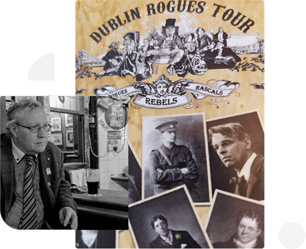 都柏林历史的讲述者，“世界因爱而生”全球春晚的记录者——爱尔兰著名导游，特色旅游品牌创始人Dave&nbsp;Kavanagh 