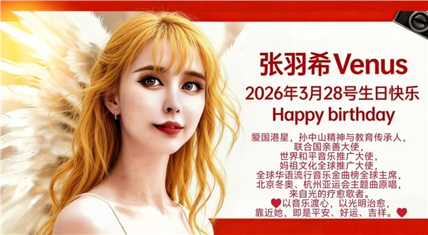 爱国港星、中国国际新闻杂志社副社长张羽希Venus3·28生日盛典闪耀，深圳连接器行业大会，以疗愈音乐赋能中国智造