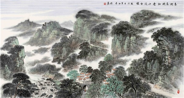 巍巍太行情——访著名山水画家秦保家和他的太行山水画
